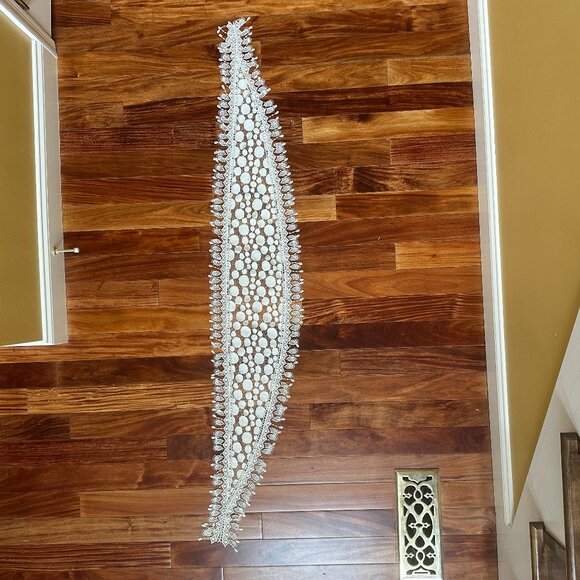 CHICO'S LACE WEAVE FASHION SCARF:PRE-OWNED  EXCELLENT CONDITION. IVORY - Picture 10 of 15